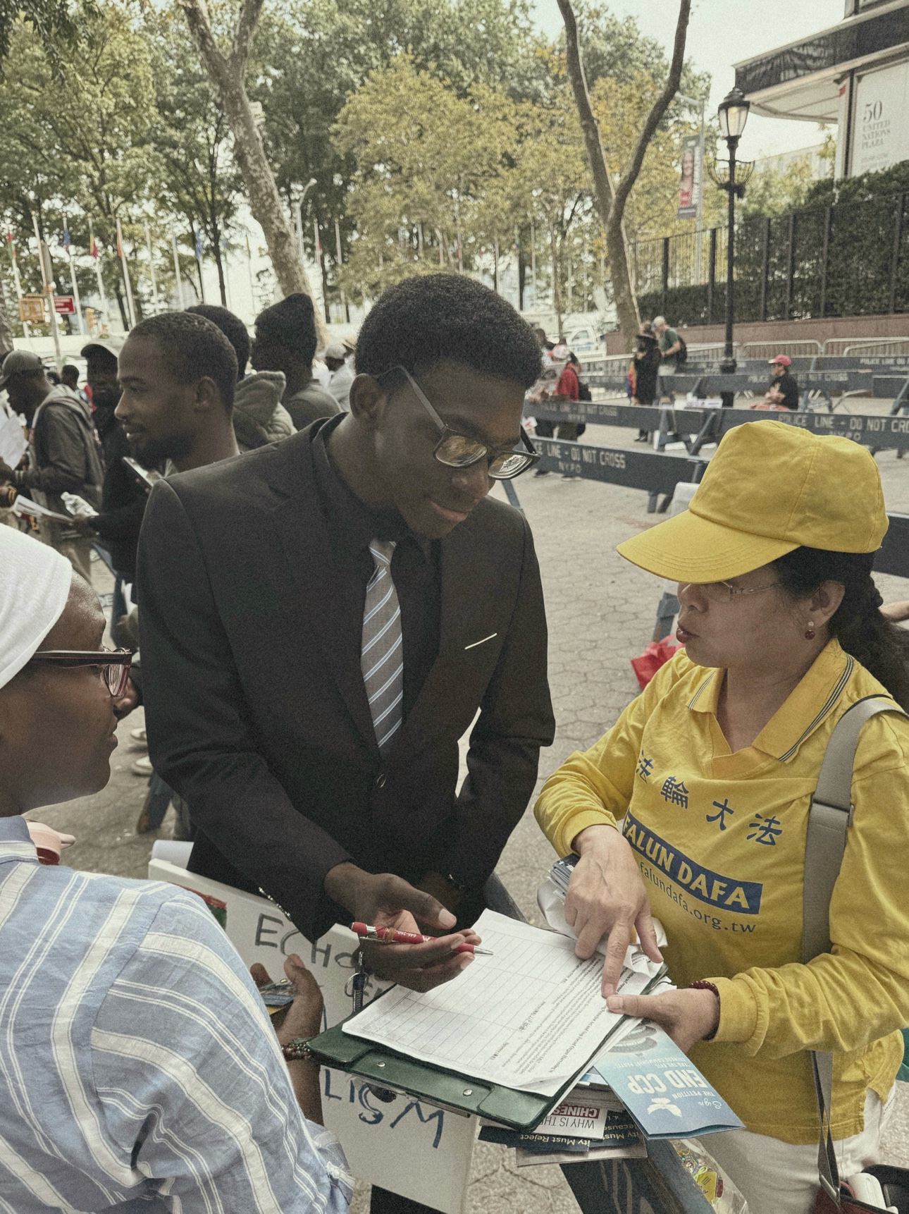 Engaging with community outdoors